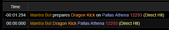 He did not queue auto Screenshot of FFLogs events tab