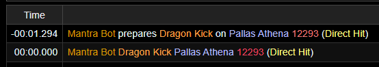 Screenshot of FFLogs events tab